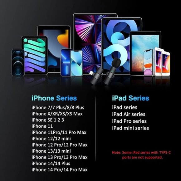 Wireless Lavalier Microphone Apple - Picture 2 of 5